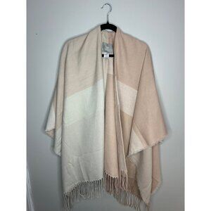 SOIA & KYO Woven shawl wrap large scarf with fringe Women's One size coquette